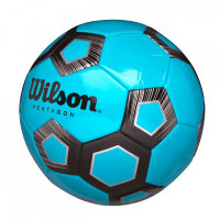 Wilson Fußball Pentagon, Gr. 5, royal/schwarz