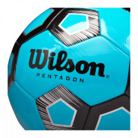 Wilson Fußball Pentagon, Gr. 5, royal/schwarz