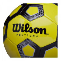 Wilson Fußball Pentagon, Gr. 5, gelb/schwarz