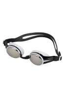 Schwimmbrille MOON MIRROR, schwarz-weiß, silber...