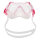 Tauchermaske Adventure I, pink-transparent