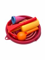 Schildkröt Funsports - 7in1 Sand Toys Falteimer Set - rot