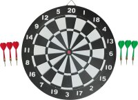 New Sports Kork Dartboard inklusive 6 Pfeilen