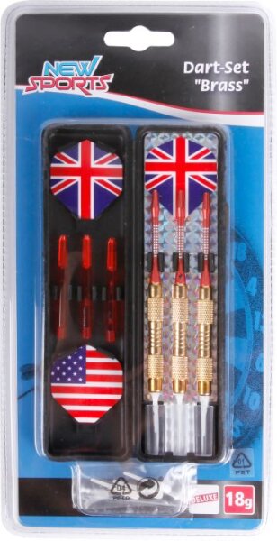 New Sports Dartset Brass, für elektronisches Dart, 18g