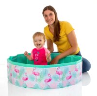 Splash & Fun Fix Pool Flamingo #80 cm, faltbar, mit Tasche