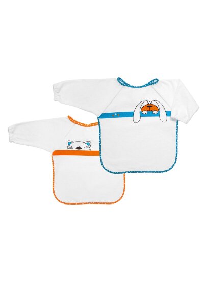 Fashy Frottee-Ärmellätzchen mit Klett, weiß (2er Pack)