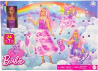 Barbie-Adventskalender mit Modepuppe und 24 Überraschungs-Accessoires mit Einhorn