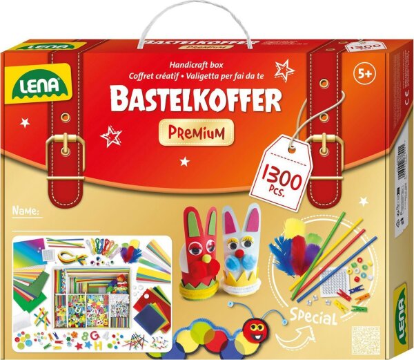 LENA® Bastelkoffer Premium, Faltschachtel