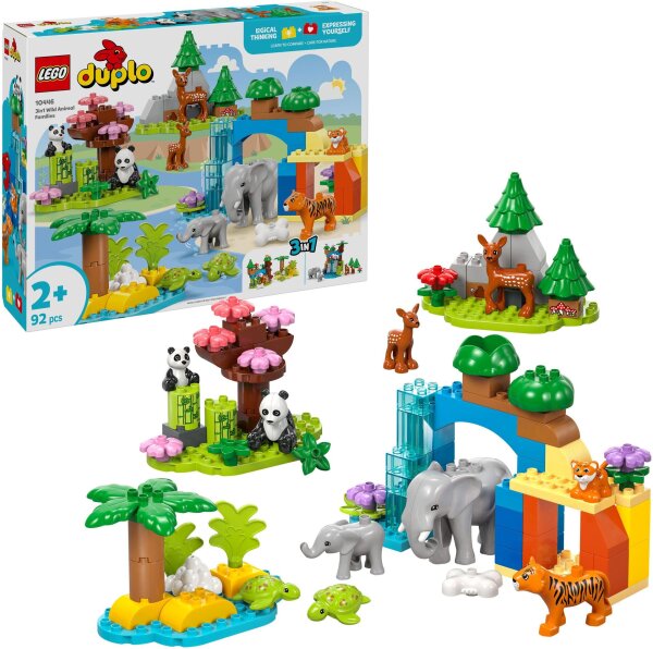 LEGO® DUPLO 10446 Wildtier-Familien 3-in-1-Set