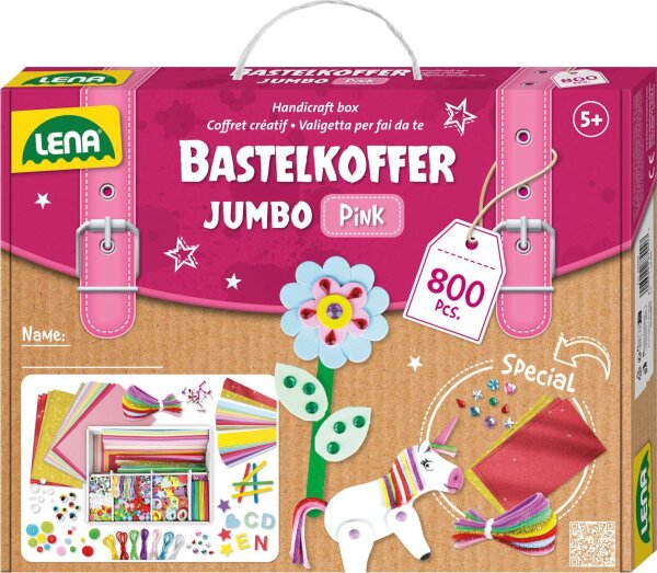 LENA Bastelkoffer Jumbo pink