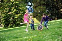 Schildkröt Funsports - OGOSPORT Set, 2 Ogo Softdiscs (orange+ blau) + 1 OGO Ball