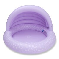 Swim Essentials - Kinderpool mit Dach, Lila Leopard, 100cm Durchmesser